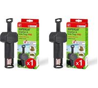 SWISSINNO Piège à campagnols Pro SuperCat | Piège Efficace pour Rats des Champs et campagnols, Mécanisme breveté, Facile à Installer, Réutilisable | 1X Piège (Lot de 2)