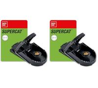 SWISSINNO Piège à Rats SuperCat - Piège à Ressort réutilisable et fiable avec appât au Beurre de cacahuète - Prêt à l'emploi - Utilisation intérieure et extérieure - 1 Piège