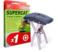 SwissInno Piège à taupe SuperCat – Ultra efficace, déclenchement unique, réutilisable – 1 pièce