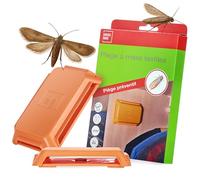 SWISSINNO Piège Anti Mites Textiles 2 pièges vêtements phéromones penderie | Boîte de 2, piège phéromone, vêtements et armoires, usage intérieur, sans odeur, prêt à l’emploi, pour penderie