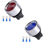 Switch Push-Button Momentané 50A pour lumière Intégrée Switch | 12V 50A haute pour puissance, LED visible, reset automatique, ABS pour durable, pour voiture bateau(Pair of switch)