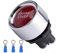 Switch Push-Button Momentané 50A pour lumière Intégrée Switch | 12V 50A haute pour puissance, LED visible, reset automatique, ABS pour durable, pour voiture bateau(Red)