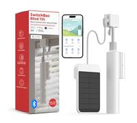 SwitchBot Blind Tilt Moteur de Store motorisé - Moteur de Store électrique avec télécommande Bluetooth, à énergie Solaire, avec SwitchBot Hub Mini pour compatibilité avec Alexa