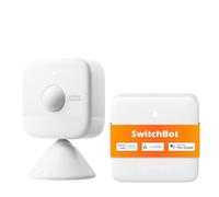 SwitchBot Capteur de Présence avec Hub Matter, Détecteur de Mouvement | mmWave, PIR et luminosité, détecte mouvement/immobilité, Apple Home/Alexa/Google/Home Assistant, appareils IR via app