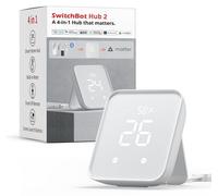 SwitchBot Hub 2, thermomètre -hygromètre WiFi, télécommande Smart IR, connexions de climatisation (prend en charge 2,4 GHz), compatibles Alexa, Google