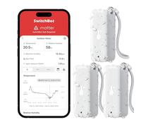 SwitchBot IP65 Hygromètre Thermomètre Intérieur Extérieur, Portée Bluetooth de 100m, Capteur d'Humidité/Dewpoint/VPD/Absolu, Stockage de Données Gratuit à Exporter, 2 Ans de Durée de vie des Piles