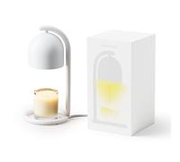 SwitchBot Lampe Chauffe Bougie avec Coffret Cadeau, Candle Warmer Lamp compatible Matter pour Apple Home & Alexa, Minuterie et Variateur Lampe Bougie électrique pour Parfumées Maison, Chambre, Blanc