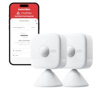 SwitchBot Lot de 2 Capteurs de Présence mmWave, Détecteur de Mouvement | mmWave PIR et capteur de lumière, détecte le mouvement et l'arrêt, mat via hub pour Home Assistant/Alexa/Google/Apple Home