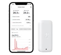 SwitchBot Outdoor Meter IP65 Thermometer Innen/Aussen weiss, Thermomètre + hygromètre, Blanc