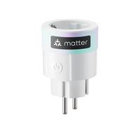SwitchBot Prise Plug Mini WiFi - Convient pour la surveillance des performances - Compatible avec Alexa, Google Home, Apple Home et Home Assistant (via Matter), accès à distance, contrôle vocal, 16A