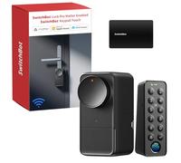 SwitchBot Serrure Connectée WiFi Pro avec Clavier Tactile, Matter Over WiFi, Serrure Électronique à Batterie Rechargeable, Déverrouillage via Empreinte Digitale, Alexa, Google, Compatible Apple Home