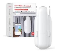 SwitchBot Smart Curtain 3 pour rail en U : traction de 16 kg, silencieux à 25 dB, contrôle via l'application Bluetooth et minuterie. Solution Smart Home pour HomeKit, Alexa et Google Home (SwitchBot