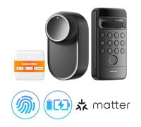 SWITCHBOT Ultra Vision Bundle, noir, reconnaissance faciale, NFC, keypad