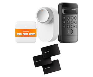 SwitchBot, Système de contrôle d’accès, Lock Ultra Vision Combo weiss (Carte mpreinte digitale, Reconnaissance des visages, Smartphone)
