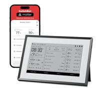 SwitchBot Tableau de Bord Connecté E-Ink, Station Météo WiFi et Calendrier | Écran E-Ink 7,5", température intérieure/extérieure, humidité, prévisions météo, Google/iCloud/Outlook, WiFi 2,4GHz & BLE