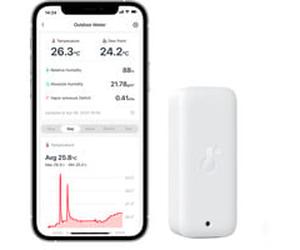 SwitchBot Thermomètre extérieur IP65 intérieur/extérieur blanc, Détecteur