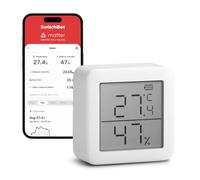 SwitchBot Thermomètre Hygromètre Intérieur connecté- Thermo-hygromètre Numérique à Domicile, Petit Thermomètre d'Ambiance avec APP Contrôle, Stockage de Données, Thermomètre du Bureau Précise Lcd