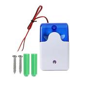 Switian Alarme Lumineuse Sonore Clignotant 120dB Klaxon D'alarme à Haut Décibel Lieux Publics Évacuation D'urgence Alarme D'avertissement de Sécurité, Large Couverture pour écoles,Hôpitaux (12, Volts)