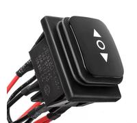 Switian Interrupteur à Bascule DPDT 3 Positions ON-OFF-ON, Momentané DC12V 10A DPDT AC 125V 250V, avec Fils - pour Voiture, Bateau, Camping-car
