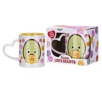 Swizzles Love Hearts Tasse en céramique avec poignée en forme de cœur Alan The Avocado 325 ml