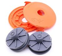 SWNKDG Lot de 2 bobines de fil de rechange 5307-20 et couvercle de bobine de coupe-bordure 05343-20 pour Gardena ; pièce de rechange pour 9805-9809, 9827, 8846, 8847, 8848, 9870, 9872, 9874 ;