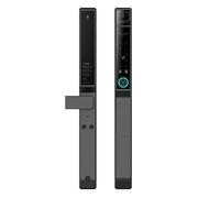 Swokely Smart Lock 2,4 GHz Wifi sans entrée Manipulation de portes de portes en aluminium Application Ty Ty pour chambre à coucher ou bureau Épaisseur de 40-120 mm (Noir)
