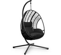 Swoods Fauteuil Suspendu XXL avec Support – Pour Intérieur et Extérieur – avec Coussins – Chaise Œuf – Jusqu’à 150 kg