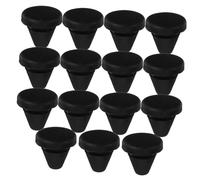 SWOOMEY 15 Bouchons de Trou en Silicone Noir, Résistants à Haute Température, Antidérapants, pour Four à Micro-ondes Cuisine, Lot de 15