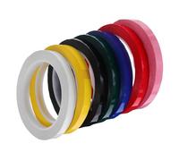 SWOOMEY 7rouleaux Rubans Adhésifs Colorés Haute Température Ruban de Marquage Pet Résistant Chaleur Adhésif sans Résidu pour Étiquetage Repérage et Organisation Industrielle et Artisanale