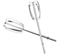 SWOOMEY Batteur à Main 1 Paire en Acier Inoxydable Argenté Cuisine Design Ergonomique Facile à Tenir, pour Fouetter un Petit Bol Pâtisserie Réutilisable