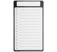 SWOOMEY Bloc-notes Aimant Puissant en PET Magnétique pour Réfrigérateur Noir Résistant à L'usure pour Liste de Courses et Messages Porte Métal