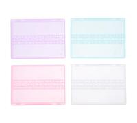 SWOOMEY Boîtes Vides pour Outils de Manucure 14 Compartiments, Coffrets Mini 4 Pièces, Porte-embouts pour Perceuse à Ongles, Rangement Professionnel pour Salon de Manucure