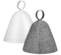 SWOOMEY Bonnet de Sauna en Feutre pour Hommes et Femmes, Confortable et Léger, Absorption d'eau, Design Élégant, Pack de 2 Pièces pour Hôtel et Maison