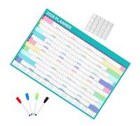 SWOOMEY Calendrier Mural Annuel 2026 Effaçable en Papier et Plastique, Grand Planificateur Mensuel pour Usage Long Terme au Bureau et Maison
