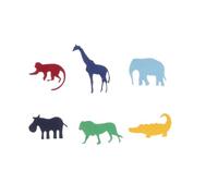 SWOOMEY Confettis en Papier Formes Girafes Éléphants Hippopotames 15g Animaux Jungle Remplissage Ballons Couleur Aléatoire pour Décoration de Table Anniversaire Garçon