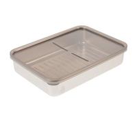 SWOOMEY Conteneur de Stockage Hermétique en Acier Inoxydable 304, Boîte Alimentaire Rectangulaire Profonde, Pratique et Facile à Transporter pour Pique-niques et Bureau