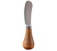 SWOOMEY Couteau à Beurre et Fromage en Acier Inoxydable et Bois, Outil de Service Portable pour Tartiner et Confiture Lors de Fêtes