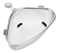 SWOOMEY Égouttoir Triangulaire pour Évier en Acier Inoxydable, Panier D'égouttage Multifonction 1 Pièce, Support de Vidange Angle Fixation sans Trace, Passoire la Cuisine pour Filtration