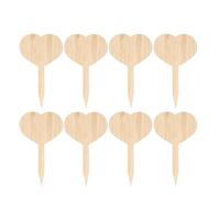 SWOOMEY Étiquettes pour plantes Bambou 20Pcs Forme Cœur pour Jardin et Semis