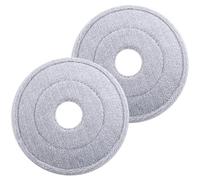 SWOOMEY Lot de 2 Têtes de Balai Rondes en Tissu Microfibre pour Nettoyage Rapide des Sols, Recharge Essentielle pour Balai Laveur Maison