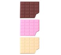 SWOOMEY Lot de 3 Blocs-notes Créatifs Chocolat en Pvc et Papier, Léger et Multifonctionnel, Carnet de Poche Agréable pour Écrire Messages et Notes