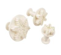 SWOOMEY Lot de 3 Set de Set de Emporte-pièces Flocons de Neige pour Pâte à Sucre Blanche, Plastique Abs Alimentaire, Légers et Faciles à Utiliser, pour Décoration Pâtisserie Noël DIY