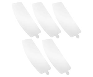 SWOOMEY Lot de 5 Lentilles de Capot de Sablage en PVC Blanc, Écran de Protection de Soudage Surface Anti-poussière, Épaisseur 0,25 Mm, pour Tâches Industrielles