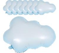SWOOMEY Lot de 8 Ballons Nuages en Aluminium Film Décoratifs pour Shower et Anniversaire, Fond Photo Résistant Forme Nuage Charmante