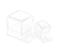 SWOOMEY Mangeoire pour Fourmis Abreuvoir pour Fourmilière en Acrylique Transparent Léger, Lot de 2 Design Visible et Pratique pour Élevage D'insectes