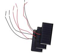 SWOOMEY Mini Panneaux Solaires Portables Lot de 3 pour Charge Rapide 5v 60ma en Silicium Polycristallin Compatible Appareils DIY et Activités en Plein Air