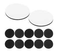 SWOOMEY Pastilles Adhésives Autocollantes Adhésifs Noirs 20 Paires de Petits en Nylon et Polyester, Ruban Auto-agrippant Facile à Utiliser Multipurpose pour Tapis, Nappes et Draps