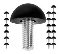 SWOOMEY Pieds Métalliques Réglables Lot de 20 Vis M8 X 22 MM Patins Antidérapants pour Armoires et Bureaux, Niveleurs pour Mobilier D’Intérieur et Extérieur