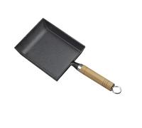 SWOOMEY Poêle en Fonte Carrée Japonaise pour Œufs Tamagoyaki, Antiadhésive sans Revêtement, Épaisse et Compatible Induction, Cuisine Maison et Cuisson Précise