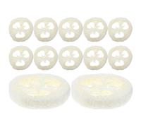SWOOMEY Porte-savons avec Surface Multiporeuse Auto-drainante en Loofah Naturel Beige Ronds Lot de 12 Lavabo